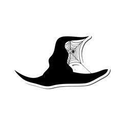 Fototapeta premium Witch Hat Sticker