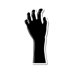Zombie Hand Sticker