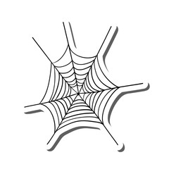 Halloween Spider Web Sticker