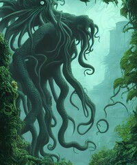 Deep underwater lord, Ctulhu