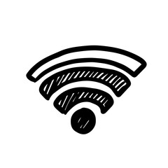 Wi-fi sign vector illustration isolated on white background