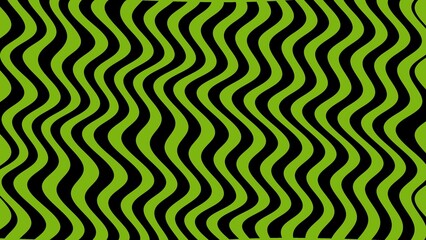 Green topographic backgrounds and textures with abstract art creations, random black waves line background. retro psychedelic style and Groovy hippie 70s background