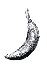 banana on black