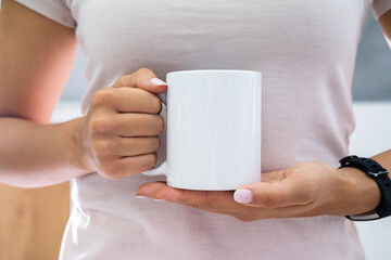 Fototapeta Woman Holding Coffee Mug obraz