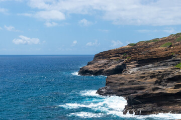 Fototapeta na wymiar cliffs at lania lookout