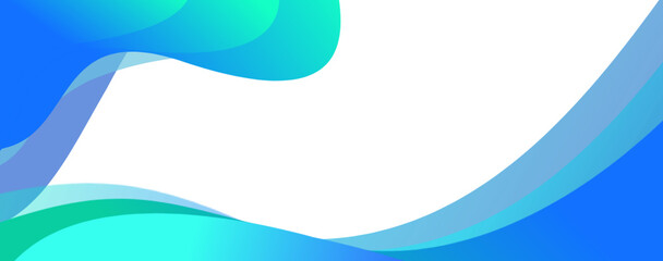 Colorful template banner with gradient color. Design with liquid form. blue abstract background