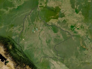 El Beni, Bolivia. Low-res satellite. No legend