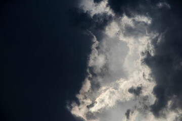Dramatic sky, Sunset and Dark Clouds and fantastic sky