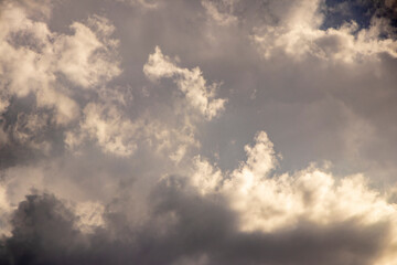 Dramatic sky, Sunset and Dark Clouds and fantastic sky