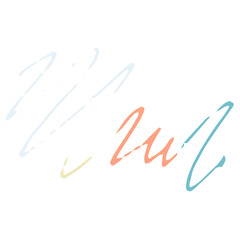 Abstract hand draw element in doodle style