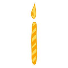 candle icon isolated illustration