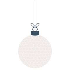 golf christmas ball illustration