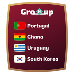 group h world football cup 2022