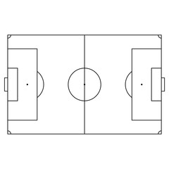 soccer field isolated illustration