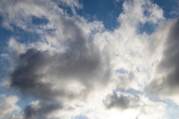 Blue sky, clouds and fantastic sky
