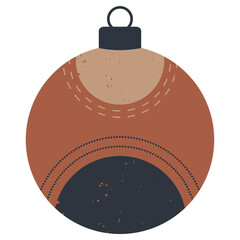 christmas bauble ball boho style