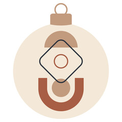 christmas bauble ball boho style