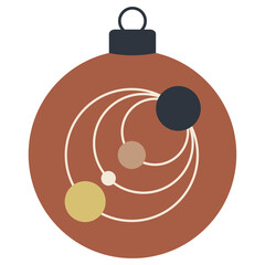 christmas bauble ball boho style