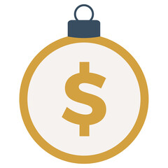 dollar coin christmas ball