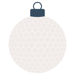 golf christmas ball illustration