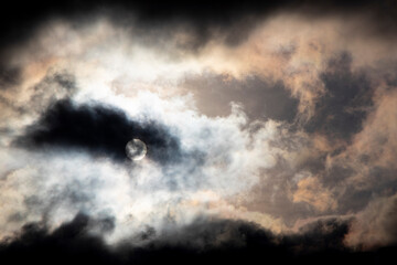 Dramatic sky, Sunset and Dark Clouds and fantastic sky