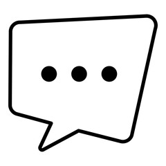 chat speech bubble icon