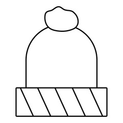 winter hat isolated illustration