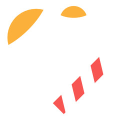 Winter gloves vector isolated illustration