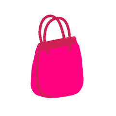 pink shopping bag isolated , graphic design for presentation, marketing, art, illustration, t-shirt design, cartoon, comic, advertising, online media