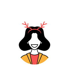 christmas ball person character avatar