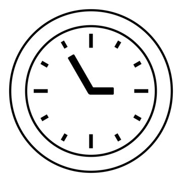 time clock icon flat