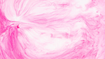 Pink liquid paint backdrop. Abstract pink psychedelic background. Fluid Art wallpaper