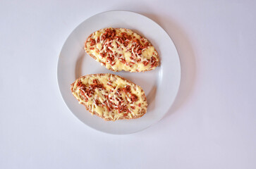 Background Molletes Chorizo With Frijoles