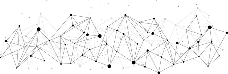 Network Connecting dot polygon