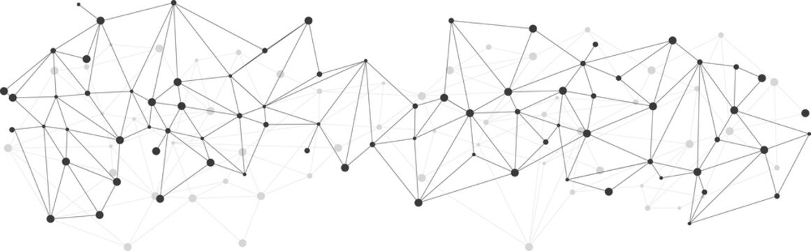 Network Connecting dot polygon