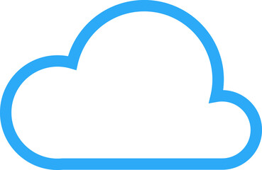 blue icon cloud technology