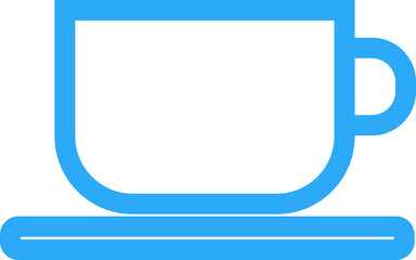 blue icon for coffee cup