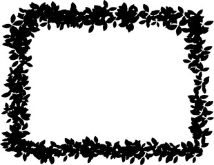 Obraz premium leaves border. leaves frame