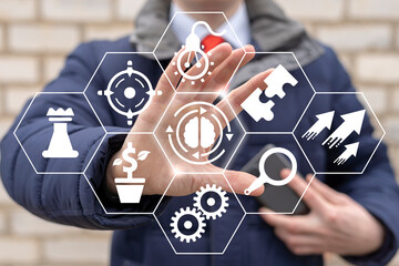 Concept of inspiring change. Business motivation, inspiration and change.