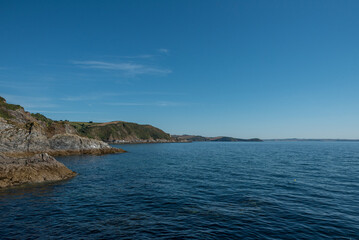 Fototapeta na wymiar the coast of the sea in Cornwall