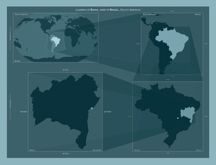 Bahia, Brazil. Described location diagram