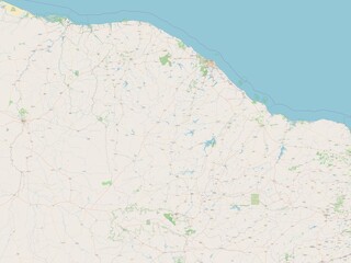 Ceara, Brazil. OSM. No legend