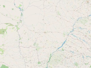 Fototapeta premium Mato Grosso do Sul, Brazil. OSM. No legend