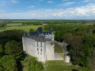 Castle of Saint Brisson sur Loire. Medieval castle converted to a grand house in the 1500s, with...