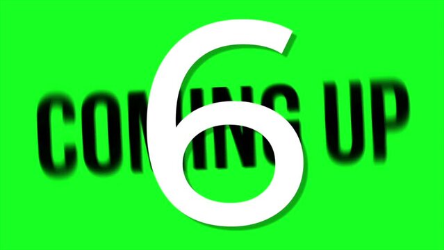 4K green screen video countdown numbers from 10 to 1 ,animation countdown. 
Simple motion graphic for intro or opening. 
You can use it on your stock video footage .