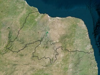 Rio Grande do Norte, Brazil. Low-res satellite. No legend