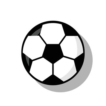 Vector of football ball. Soccer ball illustration with flat design style. Suitable for content design assets