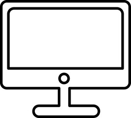 monitor with screen isolated
