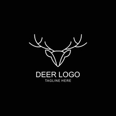 Deer logo design icon tamplate