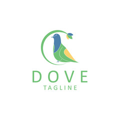 Dove logo design icon tamplate